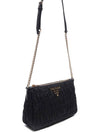 Pocono Goffre Chain Shoulder Bag Black Gold - PRADA - BALAAN 4