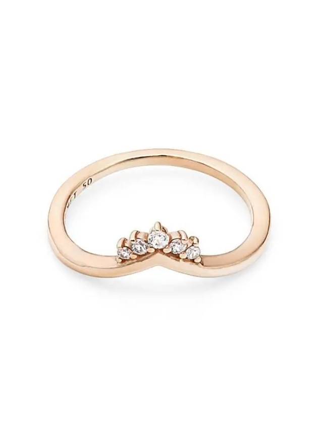 Tiara Wishbone Ring Rose Gold - PANDORA - BALAAN 3