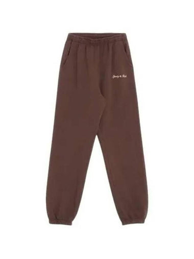 Training Jogger Pants SWAW2330CH 10 Free Chocolate - SPORTY & RICH - BALAAN 1