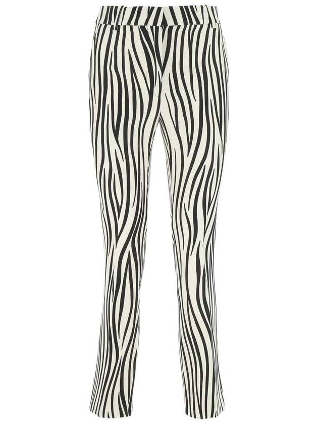 printed wool-blend straight pants - VALENTINO - BALAAN 2