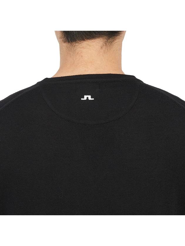 Men's Lehman V-Neck Knit Top Black - J.LINDEBERG - BALAAN 8