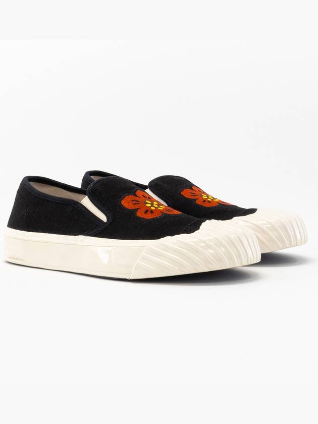 School Boke Flower Slip-On Black - KENZO - BALAAN 4