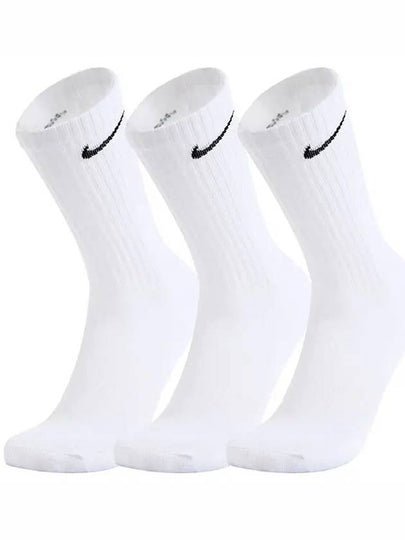 Everyday Cushioned Training Crew Socks 3 Pack White - NIKE - BALAAN 2