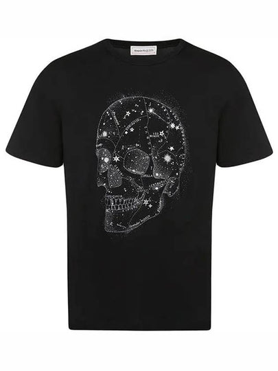 Skull Print Short Sleeve T-Shirt Black - ALEXANDER MCQUEEN - BALAAN 2