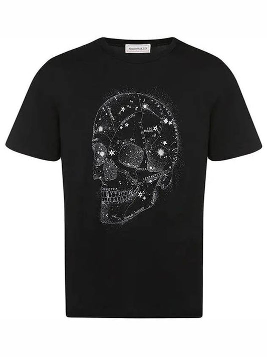 Skull Print Short Sleeve T-Shirt Black - ALEXANDER MCQUEEN - BALAAN 2