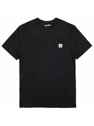 Workwear Pocket Short Sleeve T-Shirt Black - CARHARTT - BALAAN 1