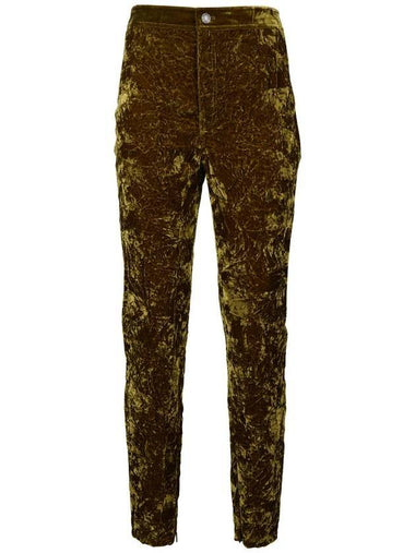 Velvet Straight Pants Absinthe - SAINT LAURENT - BALAAN 1