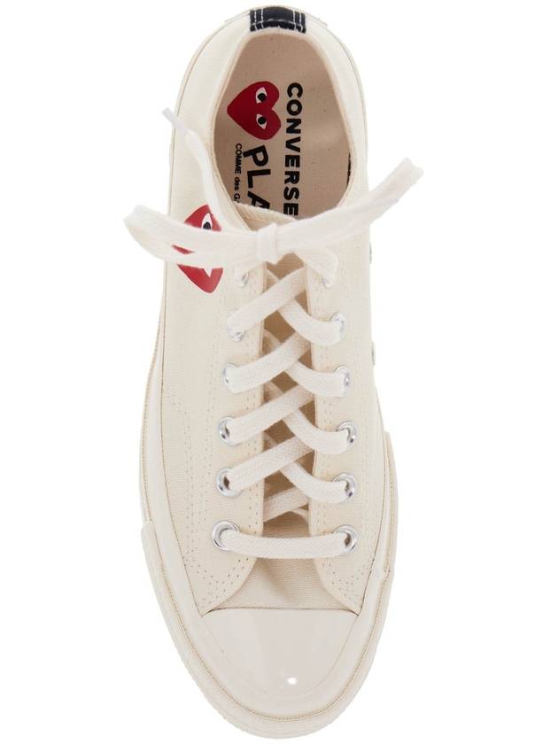 COMME DES GARÇONS PLAY CONVERSE LOW TOP SMALL RED HEART - COMME DES GARCONS PLAY - BALAAN 3