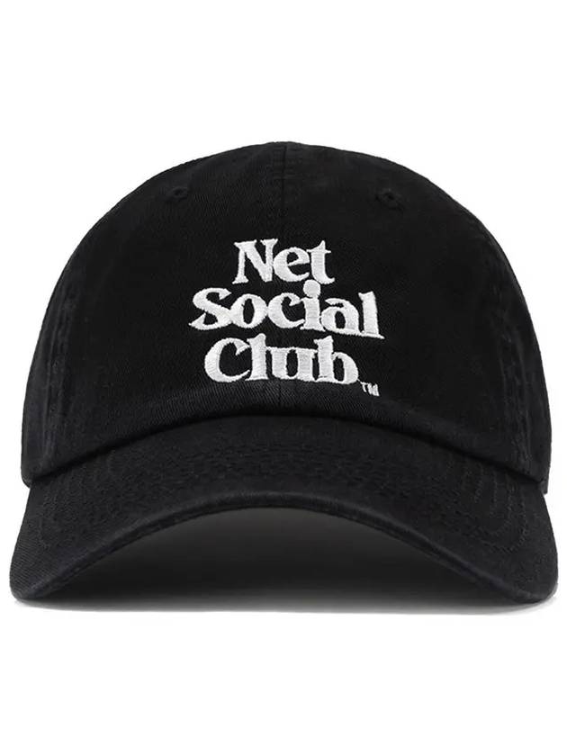 OG LOGO WASHED CAP BLACK - NET SOCIAL CLUB - BALAAN 4