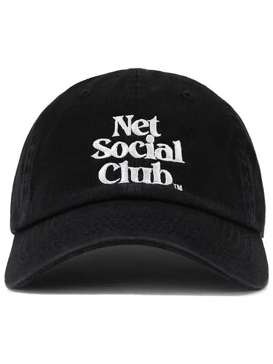 OG LOGO WASHED CAP BLACK - NET SOCIAL CLUB - BALAAN 2