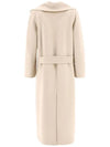 Amie Belted Long Sleeve Single Coat Ecru - MAX MARA - BALAAN 4