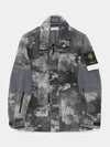 Dissolving Grid Camo Econyl Regenerated Nylon Hooded Jacket Grey - STONE ISLAND - BALAAN 2