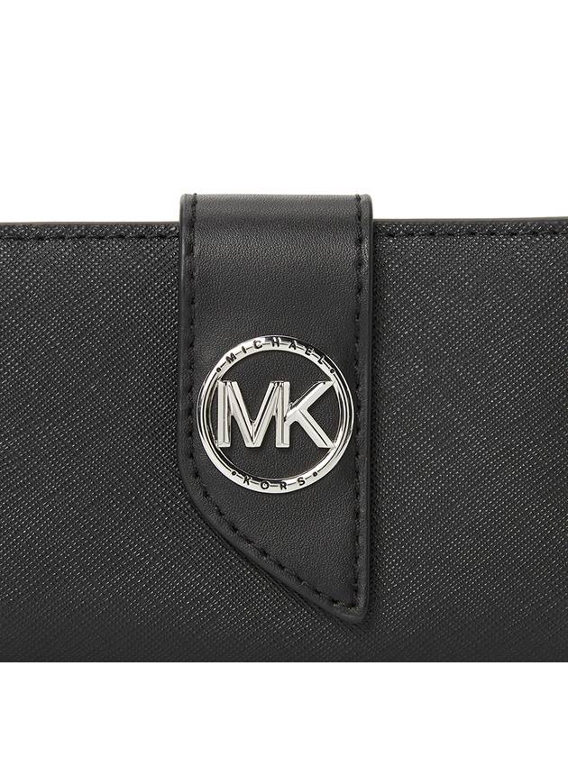 Logo Leather Half Wallet Black - MICHAEL KORS - BALAAN 8