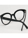 Eyewear Logo Round Eyeglasses Shiny Black - CELINE - BALAAN 5