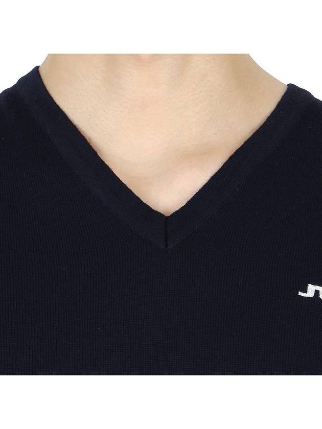 Lymann V Neck Knit Top Navy - J.LINDEBERG - BALAAN 6