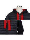 Hooded Cardigan Padded Red Navy - MONCLER - BALAAN 6