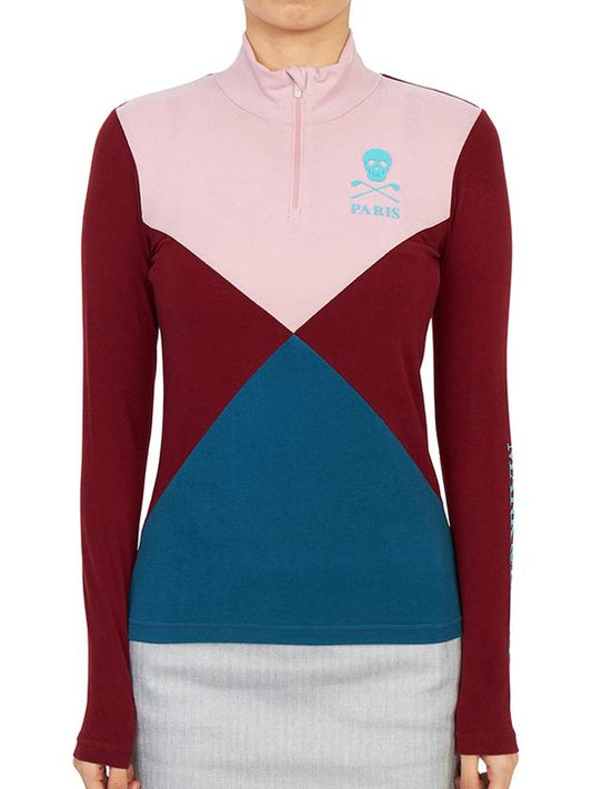 Golf Wear Women s Long Sleeve T Shirt MLW 2C AC01 BURGUNDY - MARK & LONA - BALAAN 2