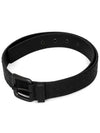 Intrecciato Leather Belt Black - BOTTEGA VENETA - BALAAN 5