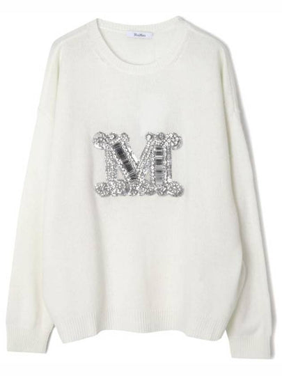 Palato Wool Knit Top White - MAX MARA - BALAAN 2