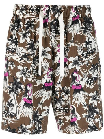 All-Over Graphic Print Shorts PMCB051E23FAB0026104 - PALM ANGELS - BALAAN 1