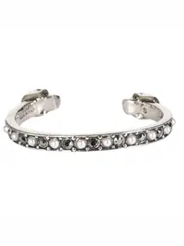 Twin Skull Cuff Bracelet Silver - ALEXANDER MCQUEEN - BALAAN 2