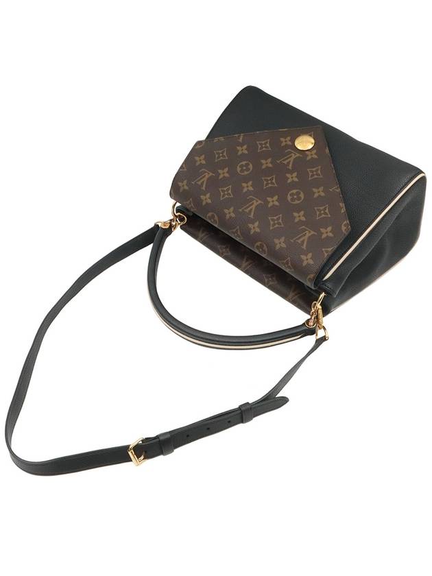 Monogram Canvas Black Leather Double V Top Handle 2WAY M54439 - LOUIS VUITTON - BALAAN 6