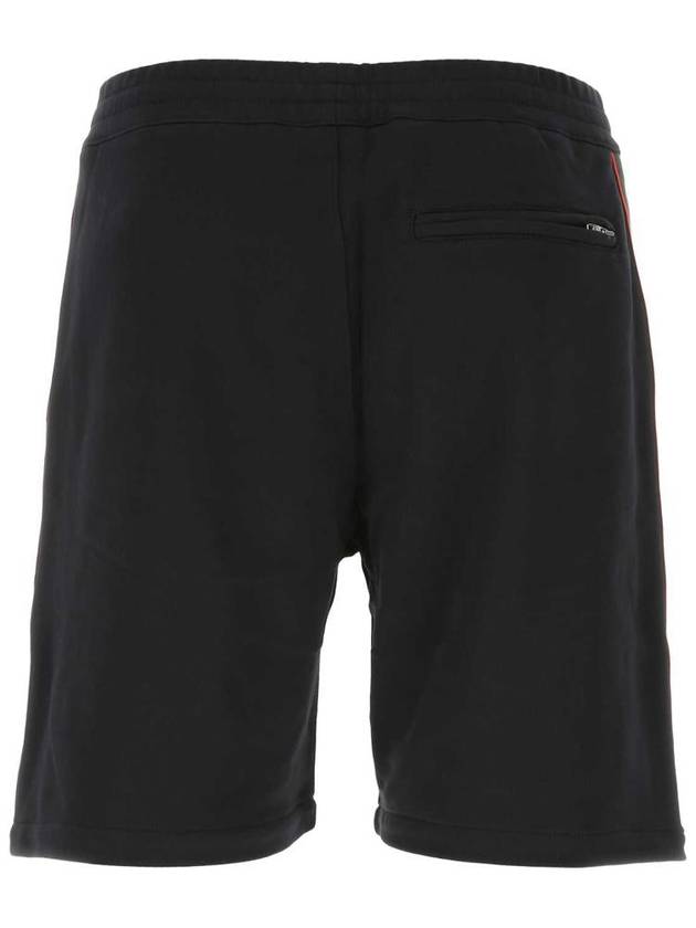 side logo band shorts black - ALEXANDER MCQUEEN - BALAAN 3