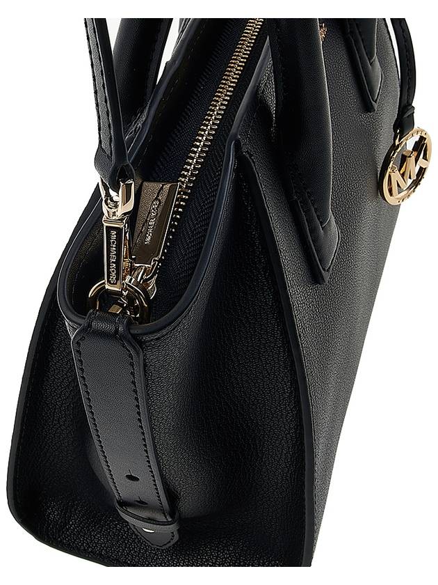 Women's Avril Small Satchel Leather Tote Bag Black - MICHAEL KORS - BALAAN 8