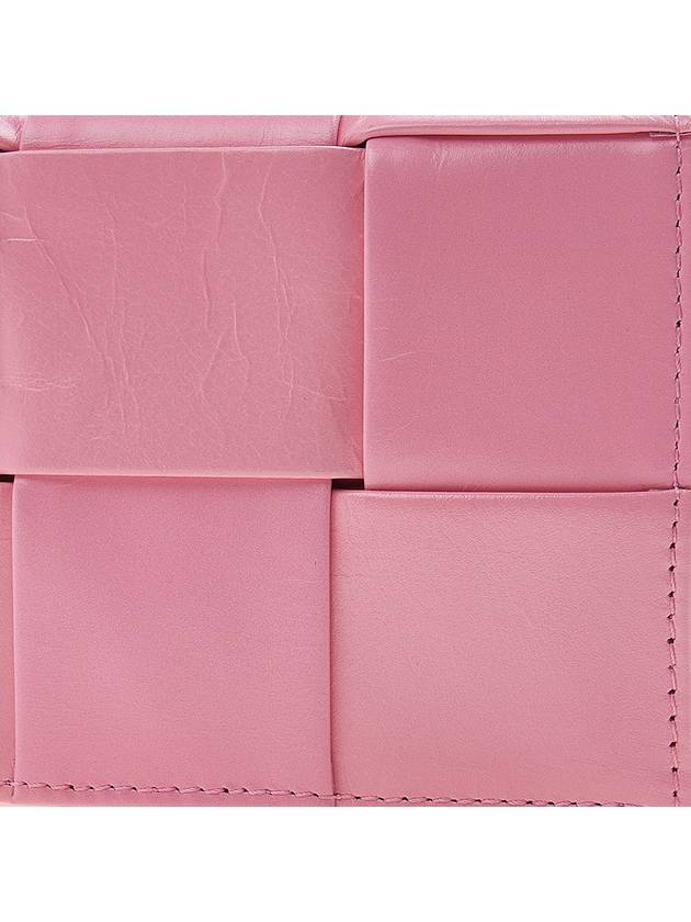 Cassette Small Leather Cross Bag Pink - BOTTEGA VENETA - BALAAN 7