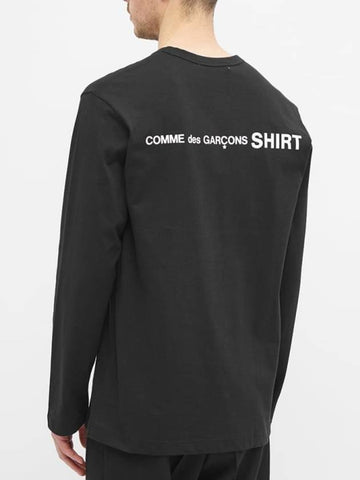 Shirt Logo Long Sleeve T Black W28115 1 - COMME DES GARCONS - BALAAN 1