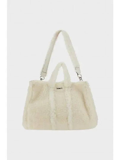 Parallepipedo Teddy Tote Bag White - SUNNEI - BALAAN 2