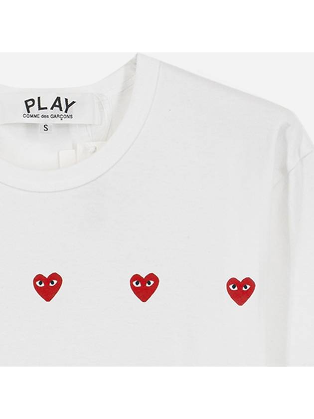 Men s Play Heart Short Sleeve T Shirt AX T337 051 3 4 - COMME DES GARCONS - BALAAN 3