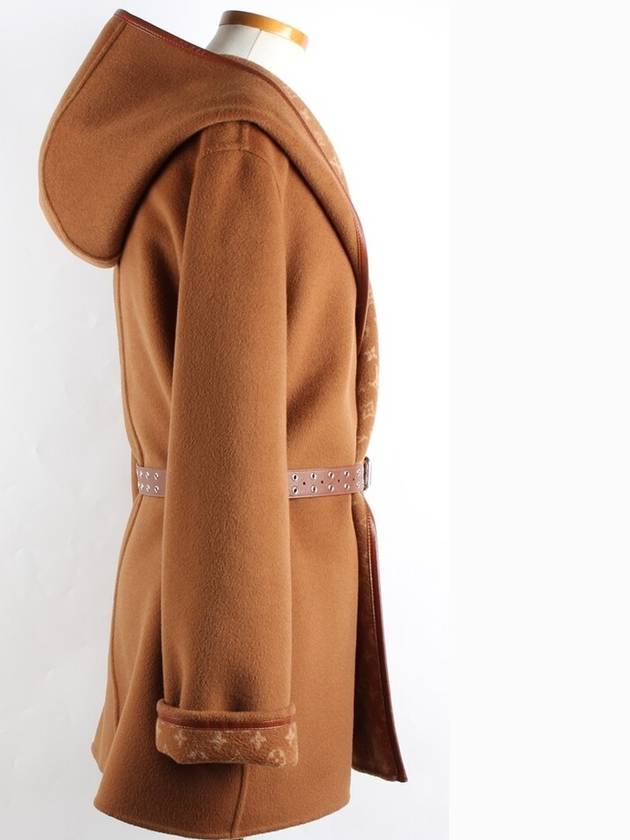 Women s Hooded Wrap Coat 40 - LOUIS VUITTON - BALAAN 7