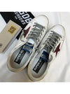 Men's Superstar Gold Tab Dark Red Star Low Top Sneakers White - GOLDEN GOOSE - BALAAN 4