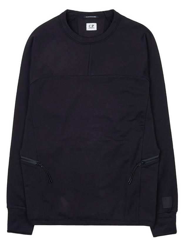 Metropolis Series Brushed Sweatshirt Black - CP COMPANY - BALAAN 2