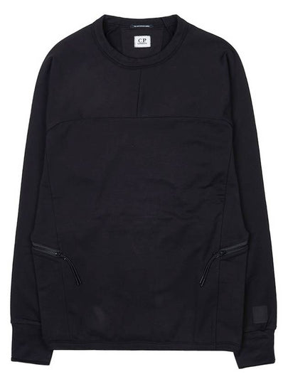 Metropolis Series Brushed Sweatshirt Black - CP COMPANY - BALAAN 2