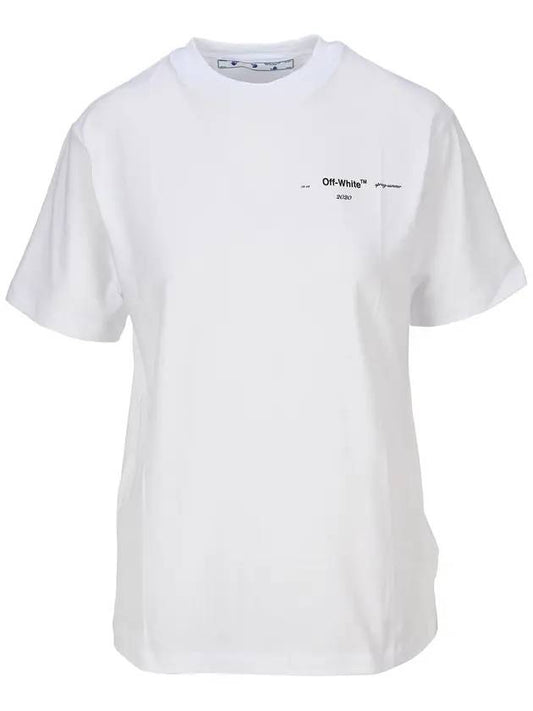 Women's Puzzle Arrow Short Sleeve T-Shirt White - OFF WHITE - BALAAN.