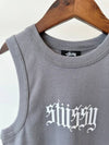 AU Australian Ribbed Tank Top ST123S3201 Gray WOMENS AU10 M - STUSSY - BALAAN 2