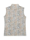 Bouquet Print Sleeveless 9832LAPFBEIGE - BLACK&WHITE - BALAAN 3