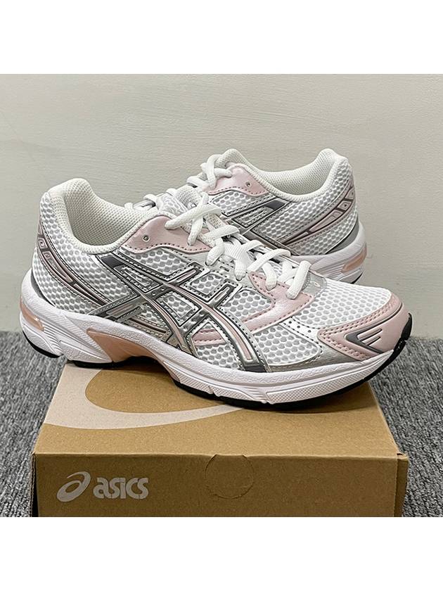 Gel1130 White and Neutral Pink Sneakers 1202A164117 - ASICS - BALAAN 5