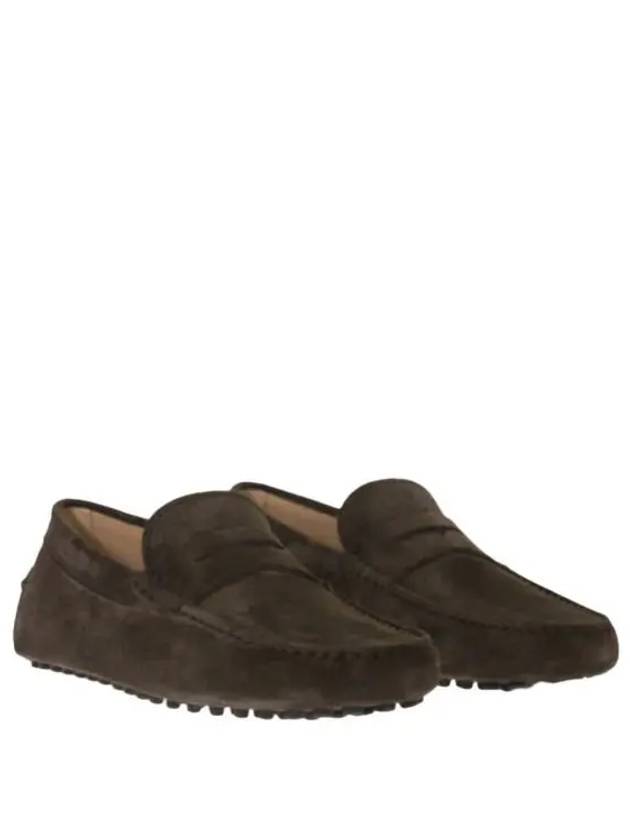 Men's Suede Gommino Driving Shoes Brown - TOD'S - BALAAN 2