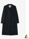 Long Sleeve Cashmere Single Coat Black - JIL SANDER - BALAAN 2