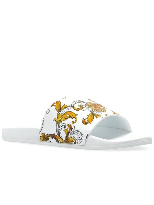 Versace Jeans Couture Rubber Slides With Print, Men's, White - VERSACE - BALAAN 4