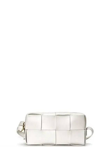 Bottega Veneta Cassette Mini Cross Bag 18 White 755031VCQC49009 - SAINT LAURENT - BALAAN 1