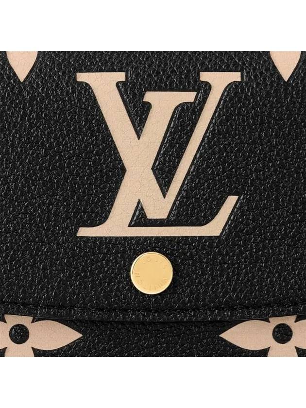 Emilie Bi Color Monogram Empreinte Leather Long Wallet Black - LOUIS VUITTON - BALAAN 6