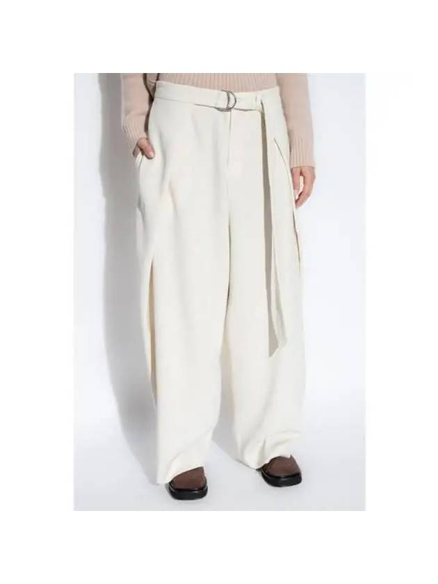 Belt Wide Pants Ivory - AMI - BALAAN 3