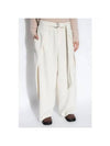 Belt Wide Pants Ivory - AMI - BALAAN 3