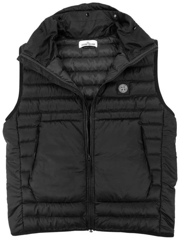 Wappen Patch Ripstone Nylon Padding Vest Black - STONE ISLAND - BALAAN 4