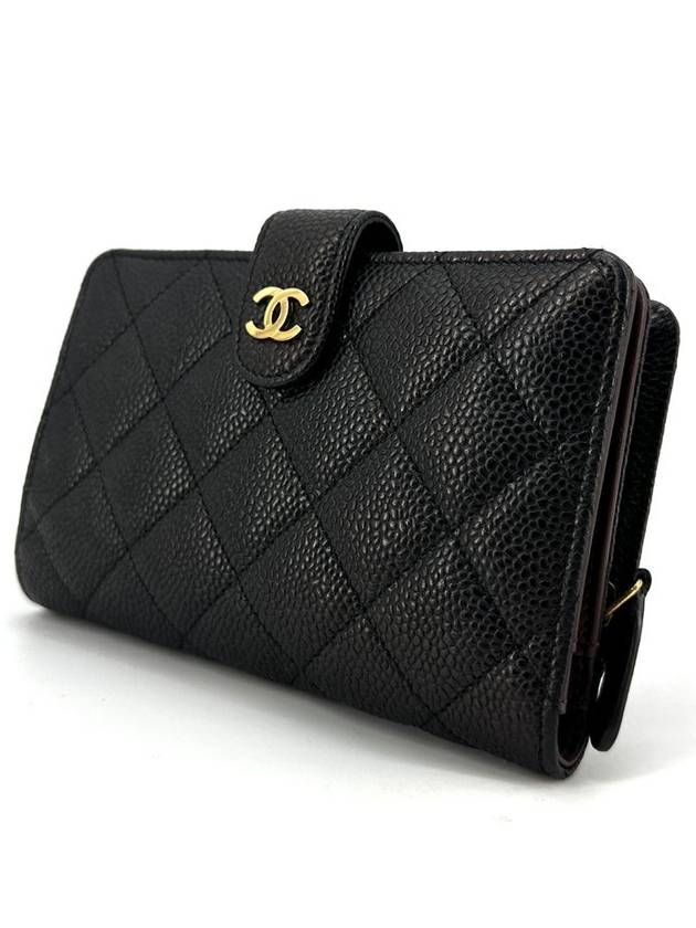 Caviar gold logo medium wallet - CHANEL - BALAAN 3