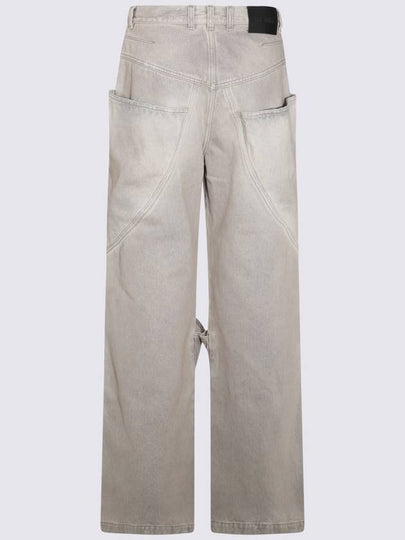 The Attico Grey Cotton Denim Jeans - THE ATTICO - BALAAN 2